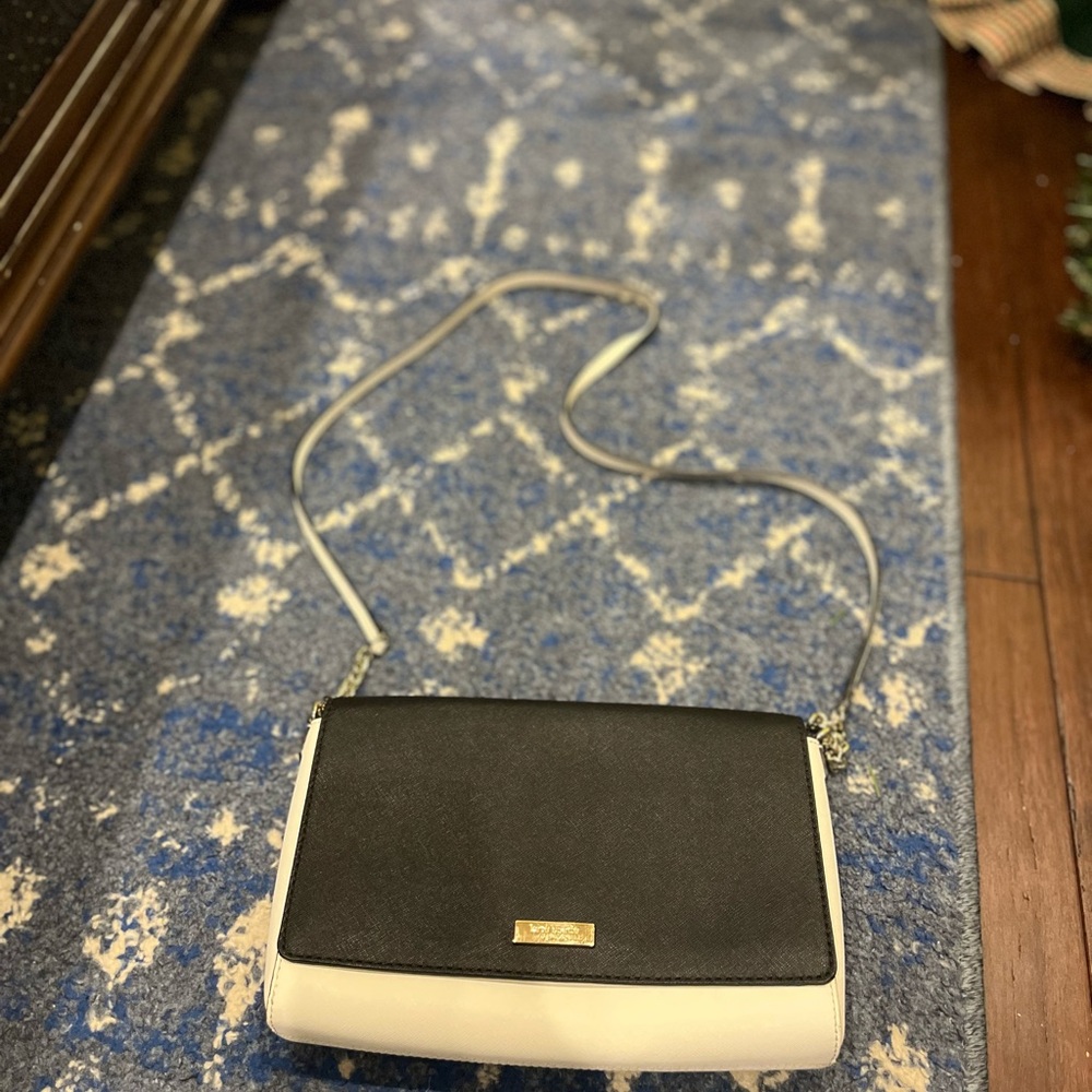 Kate Spade Black and White Crossbody Bag